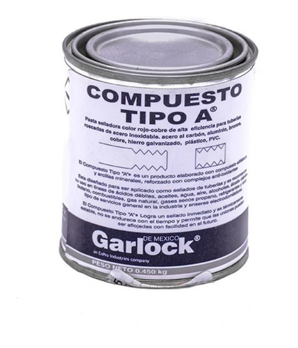 Compuesto Tipo A Garlock 1 Pz 450 Grs