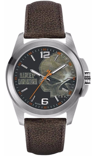 Reloj de pulsera Harley-Davidson 76A146, para hombre color