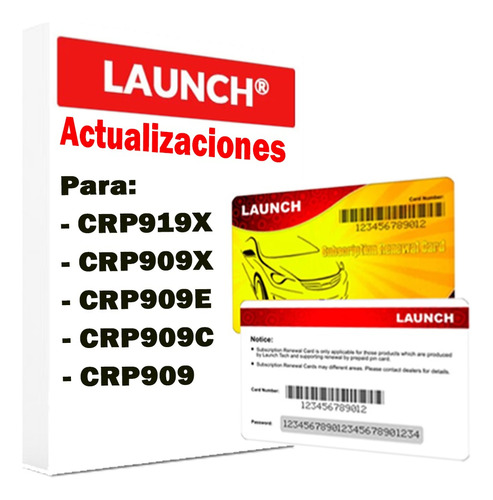 Actualización 1 Año Escáner Software Launch Crp909x Crp919x