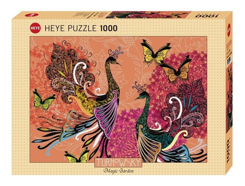 Puzzle 1000pz  - Peacocks & Butterflies - Heye 29821