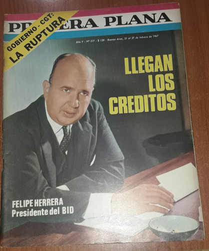 Revista Primera Plana N°217  27 De Febrero De 1967