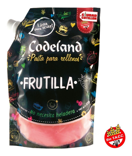 Relleno De Frutilla Codeland 500gs Ciudad Cotillón 