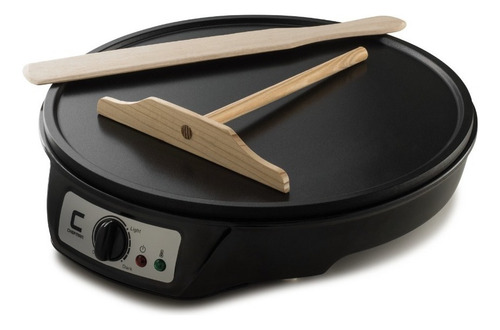 Crepera + Parrilla Eléctrica Chefman 12 Pulgadas Color Negro Negro