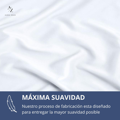 Sabanas Bajera Ajustable Blanca 2 Plazas Elasticada Hilo Ropa De Cama Aura Zeus