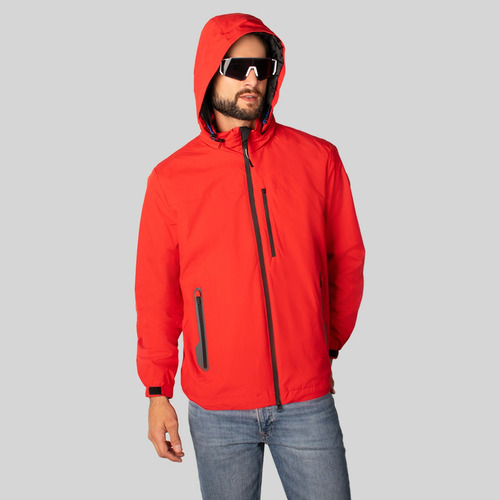 Chamarra Para Hombre Rompevientos Capucha Oculta Greenlander