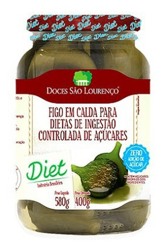 Imagem 1 de 3 de Figo Em Calda Diet Sao Lourenco 400g