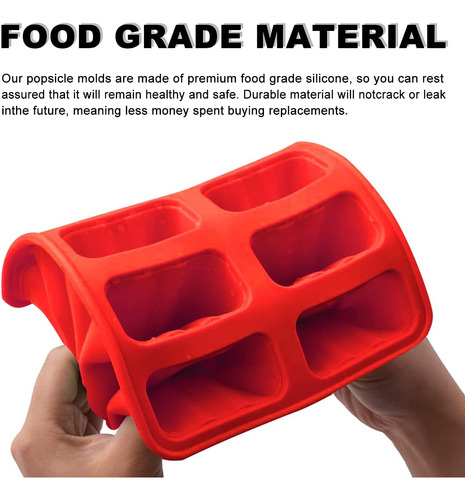 Moldes Para Paletas 10 Piezas De Silicona Para Hacer Paletas