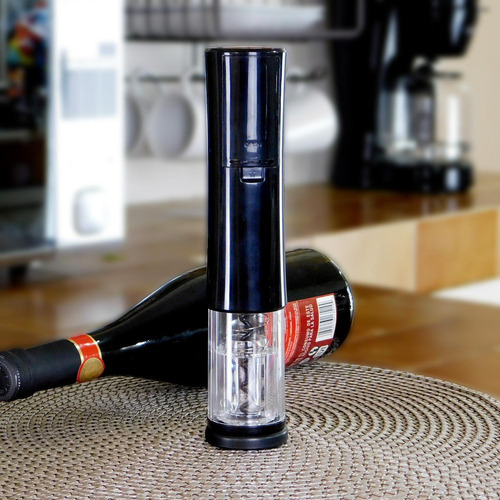 Good & Good M10-SE0020 Sacacorchos Eléctrico Negro para Botellas de Vino Cuerpo Resistente de Plástico y Acero Inoxidable