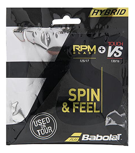 Cuerda De Tenis Babolat Rpm 17g + Vs Touch 16g