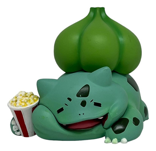 Figura Bulbasaur Comiendo Palomitas/ Pokemon 