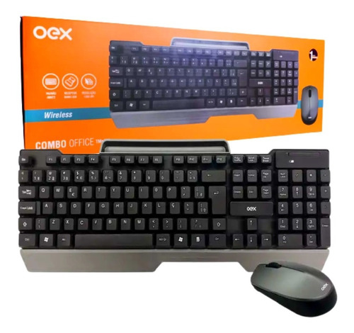 Kit Teclado E Mouse Sem Fio Office  Oex -tm406