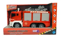 Comprar Camion Bombero Con Luz Y Sonido A Friccion Ar1 7492 Ellobo