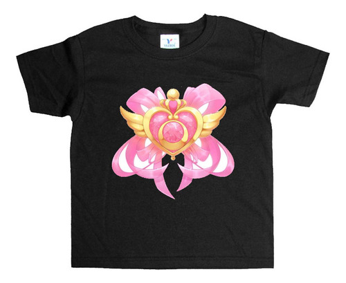 Remera Negra Niños Sailor Moon  R18