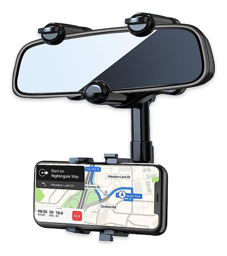 Soporte De Celular Para Espejo Retrovisor Auto, 360° -pkyaa
