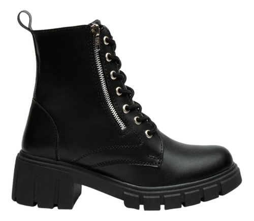 Botas Combat Mujer Urbana Militar Dakota Negro Fareli