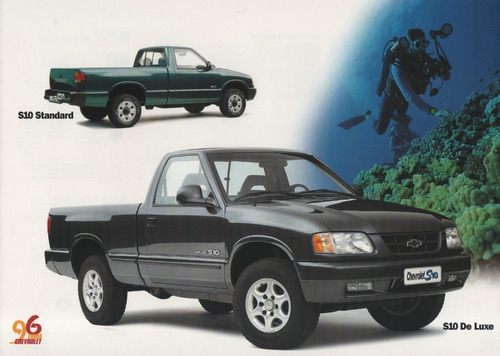 Folder Catálogo Chevrolet S10 Standard De Luxe 1996 (cv032) (Usado)