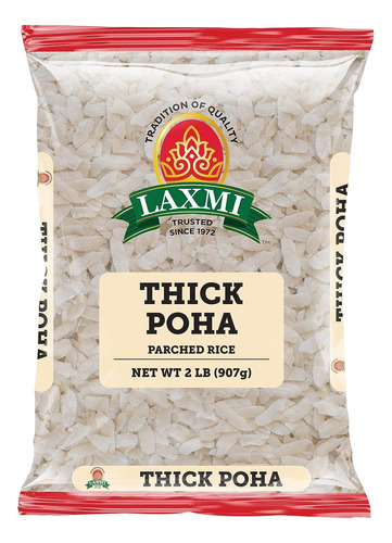 Laxmi Poha Gruesa Y Aplanada Lista Para Comer - 32 Oz