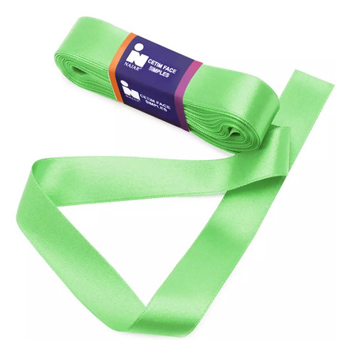 Fita De Cetim Najar N.05 22mm Com 10mts 100% Poliéster Cor 0083- Menta