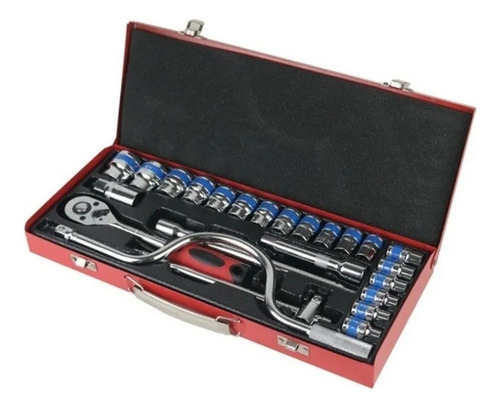 Set Juego Dados 24 Piezas Chicharra 1/2 Manivela Extensiones