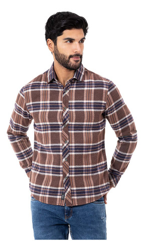 Camisa Moda Cuadros Hombre Ezeken