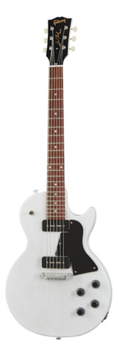 Guitarra eléctrica Gibson Modern Collection Les Paul Special Tribute P-90 de caoba worn white satin con diapasón de palo de rosa