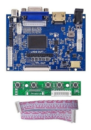 Placa Controladora Lcd/ttl - 30res. Hdmi/vga + Teclado/flat
