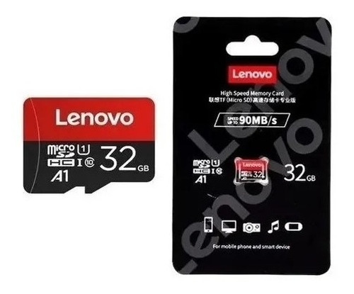 Imagen 1 de 3 de Tarjeta De Memoria Micro Sd 32gb Lenovo 90 Mb/s
