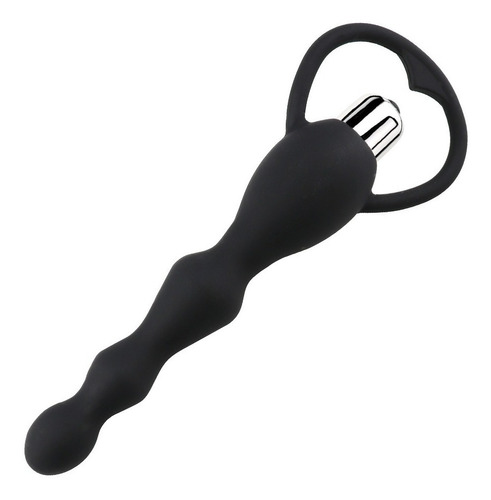 Plug Anal De Silicona De 17cm X 2.5cm - Negro