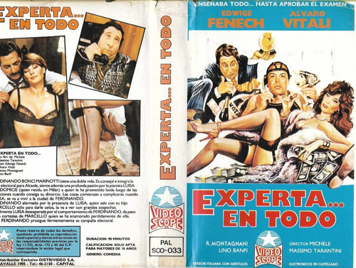 Experta En Todo Vhs Edwige Fenech Alvaro Vitali