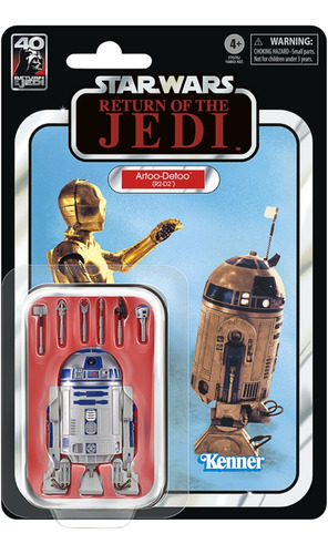 Figura de R2-D2 (Artoo-Deetoo)  Star Wars Return Of The Jedi 40 Aniversario Star Wars The Black Series , escala de 6 pulgadas