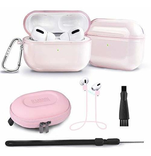 AirPods Pro Case, Kmmin Transparente AirPods Pro Funda Para 