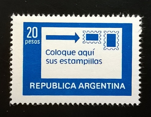 Argentina, Sello Gj 1782 A Coloque 20p Tiz Fluor Mint L11558