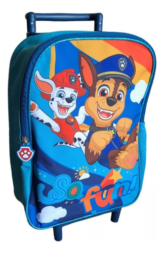 Mochila Escolar Para Niños Paw Patrol Marshall Y Chase