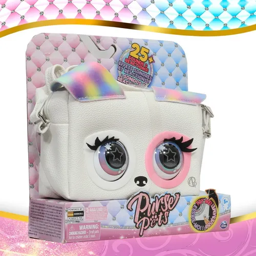 Purse Pets Bolsa Interactiva Mascota Parpadea Y Canta Color Rainbow Pup Exclusiva / Perrita