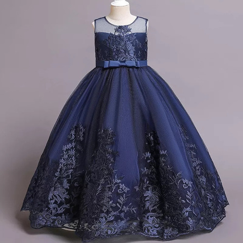 A Vestido De Princesa Niñas De Novia Para Bord Cumpleaños