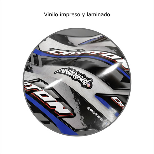 Imagen 2 de 9 de Calcos Yamaha New Crypton Modelo 2018 /plottergraf Adhesivos