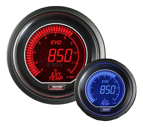 Reloj Temperatura De Gases De Escape 52mm Evo Prosport