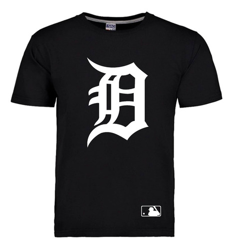 Playera Detroit Tigers Baseball Mlb Negro