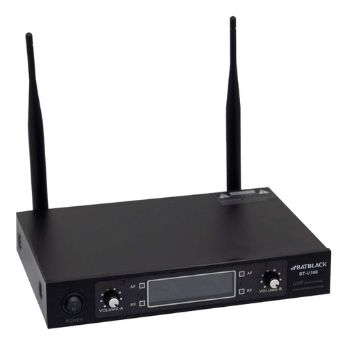 Micrófono Inalámbrico Doble Manual Uhf Bt-u168 Batblack
