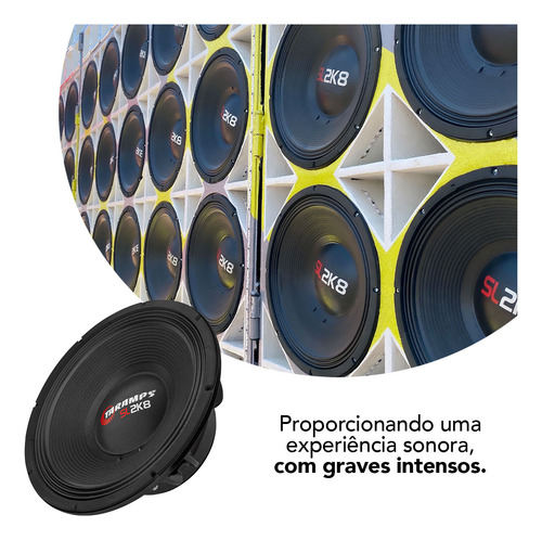 Alto Falante Taramps 15 Pol. Sl 2k8 8 Ohms 1400w Rms