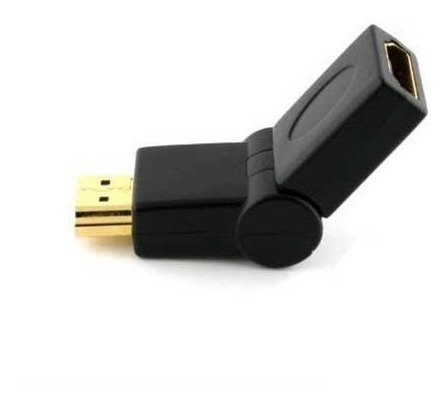 Adaptador Hdmi M H  De Macho A Hembra Ajustable 90° A 180°