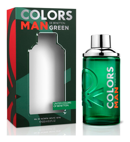 Colors Man Green Edt 200ml Silk Perfumes Original Ofertas
