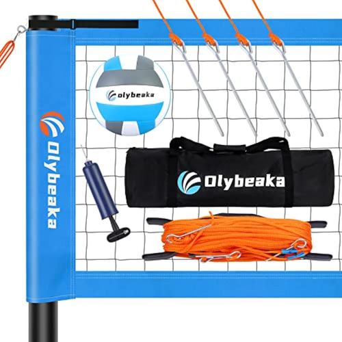 Olybeaka Red De Voleibol Portátil Para Exteriores,