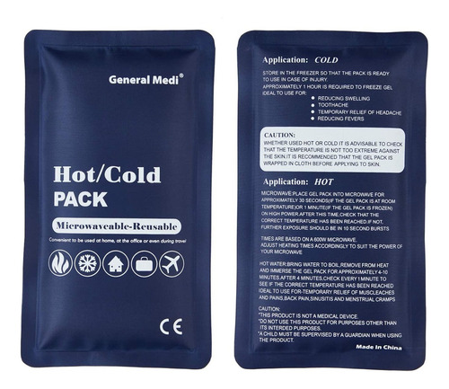 2 Compresas Gel Frio Calor Para Golpes Y Lesiones/terapia