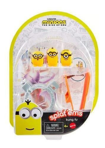 Imagem 2 de 5 de Minions Splat'ems Multipack Kung Fu - Mattel Gmd77