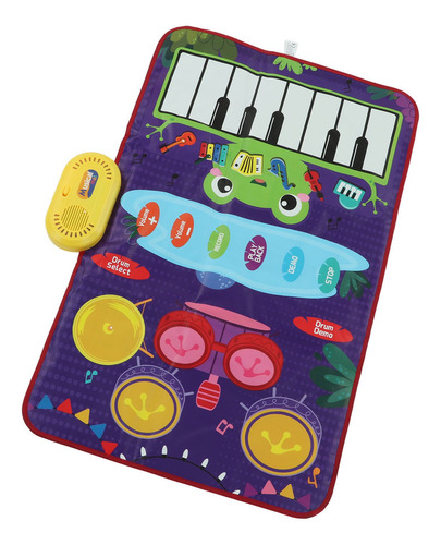 Manta De Baile Para Piano, Con Diseño De Batería De Jazz, Pa