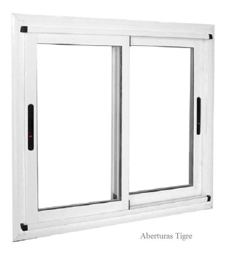 Ventanas Aluminio Blanco Modena 200x150 Vidrio Entero Dvh