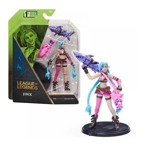 Figura Jinx League Of Legends Lol C/ Acc Muñeco Juguete 