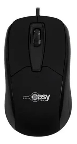 Mouse Óptico Easy Line El-993377 Usb Alámbrico Negro