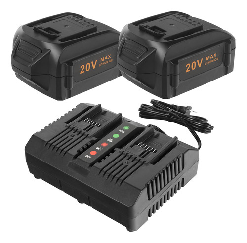 Cell9102 2packs Replacement Worx 20v 5000mah Battery And 20v